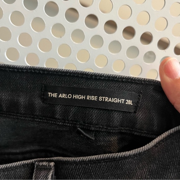 Aritzia Denim Forum The Arlo High Rise Straight Jean Size 28 W and 28L in Black - Picture 12 of 16